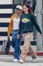 SOPHIE TURNER and Joe Jonas Shopping at Sandro Clothing Store in Beverly Hills 11/01/2021