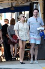 STASSI SCHROEDER and Beau Clark Out for Lunch at Figaro Bistro in Los Angeles 10/30/2021