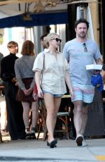STASSI SCHROEDER and Beau Clark Out for Lunch at Figaro Bistro in Los Angeles 10/30/2021