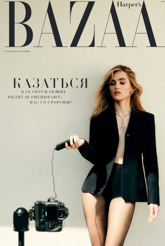 SUKI WATERHOUSE for Harper’s Bazaar Magazine, Russia December 2021