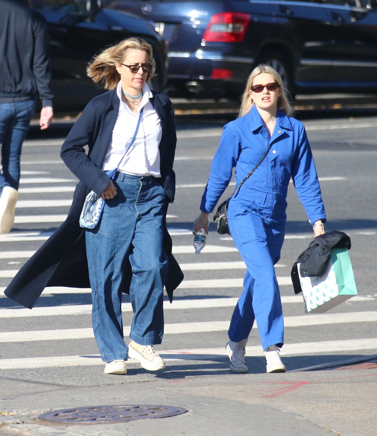 TEA LEONI and MADELAINE WEST DUCHOVNY Out Shopping in New York 11/18 ...