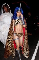 TEYANA TAYLOR Arrives at a Halloween Party at Highlight Room in Hollywood 10/31/2021