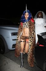 TEYANA TAYLOR Arrives at a Halloween Party at Highlight Room in Hollywood 10/31/2021