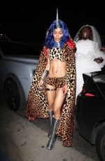 TEYANA TAYLOR Arrives at a Halloween Party at Highlight Room in Hollywood 10/31/2021