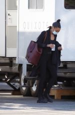 THANDIE NEWTON Heading to Set of Westworld in Los Angeles 11/23/2021
