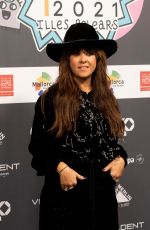VANESA MARTIN at LOS40 Music Awards in Palma de Mallorca 11/12/2021