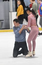 VANESSA BAUER Blade Skating at a London Ice Rink 11/06/2021