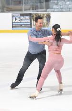 VANESSA BAUER Blade Skating at a London Ice Rink 11/06/2021