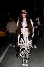 WINNIE HARLOW Arrives at French Montana