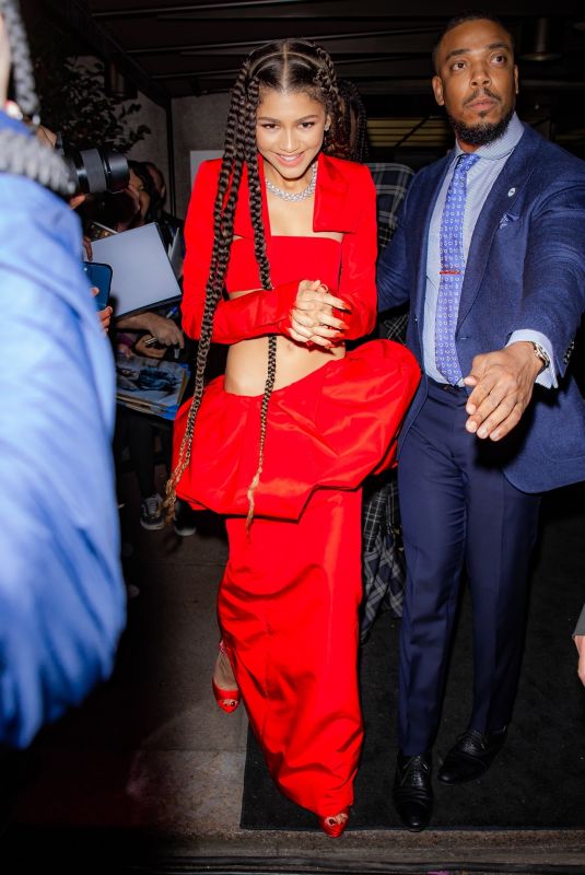 ZENDAYA COLEMAN Leaves CFDA Awards in New York 11/10/2021