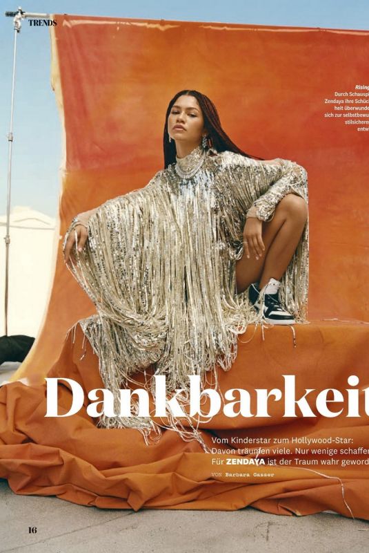 ZENDAYA in Maxima Magazine, Germany December 2021