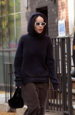 ZOE KRAVITZ Out for Coffee Near Her Home in Brooklyn 10/31/2021