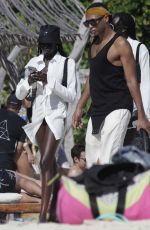 ADUT AKECH Out and About in Tulum 12/28/2021