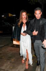 ALESSANDRA AMBROSIO Arrives at a Holiday Party at Craig’s in West Hollywood 12/14/2021