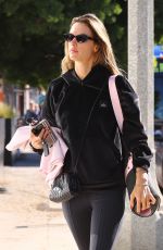 ALESSANDRA AMBROSIO Heading to Yoga Class in Santa Monica 12/17/2021