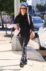 ALESSANDRA AMBROSIO Heading to Yoga Class in Santa Monica 12/17/2021