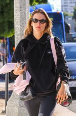 ALESSANDRA AMBROSIO Heading to Yoga Class in Santa Monica 12/17/2021