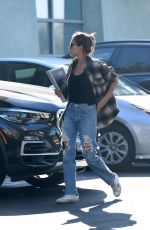 ALESSANDRA AMBROSIO in Ripped Denim Out in Los Angeles 12/01/2021