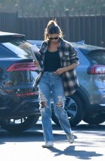 ALESSANDRA AMBROSIO in Ripped Denim Out in Los Angeles 12/01/2021