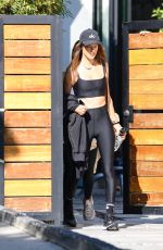 ALESSANDRA AMBROSIO Leaves a Gym in Beverly HIlls 11/30/2021