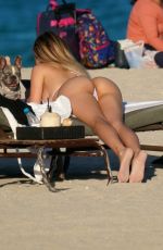 ALEXA DELLANOS in Bikini at a Beach in Miami 12/04/2021