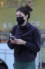 ALEXANDRA DADDARIO Heading to Yoga Class in Los Angeles 12/08/2021