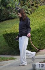 ALEXANDRA DADDARIO Out with Her Dog in Los Angeles 12/07/2021