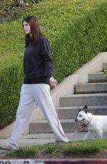 ALEXANDRA DADDARIO Out with Her Dog in Los Angeles 12/07/2021