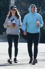 ALISON BRIE and Dave Franco Out Hiking in Los Feliz 12/19/2021