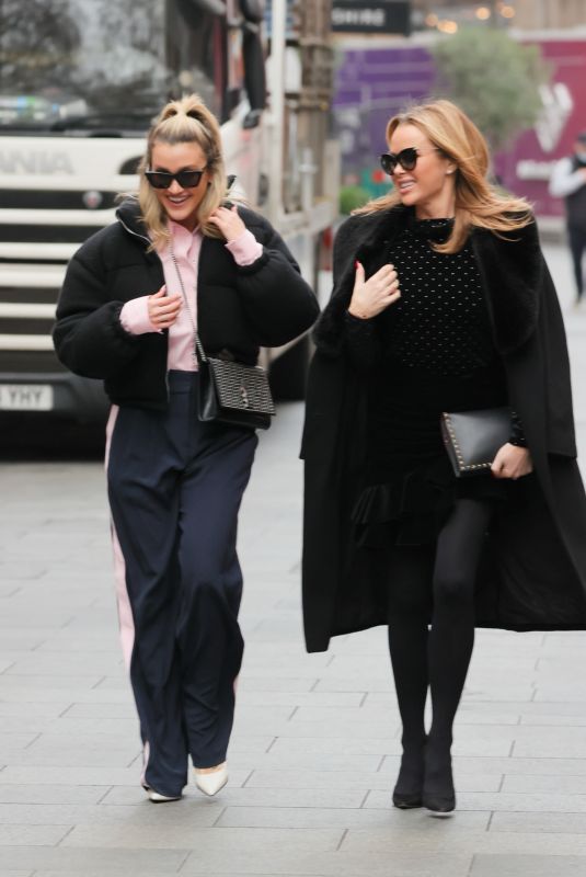 AMANDA HOLDEN and ASHLEY ROBERTS Out in London 12/17/2021