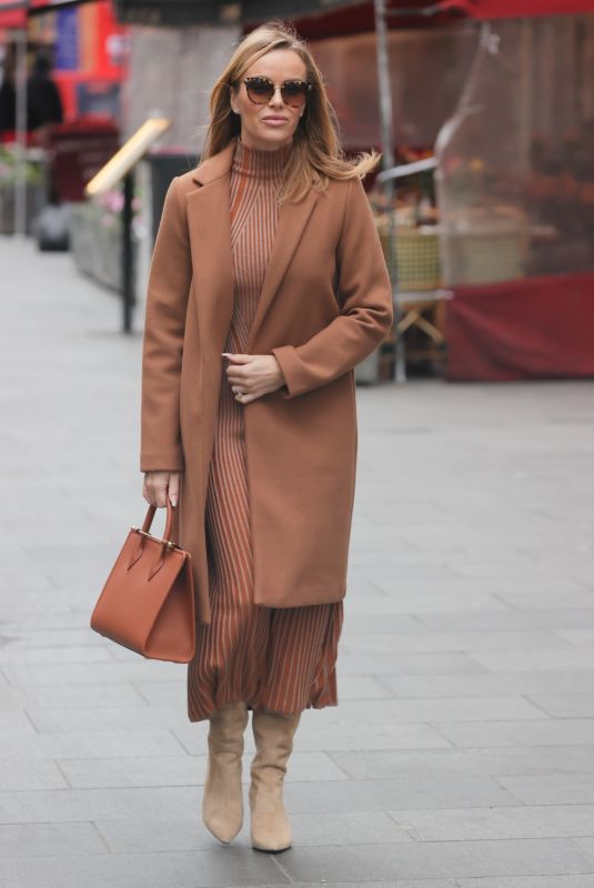 AMANDA HOLDEN Leaves Heart Radio in London 12/07/2021