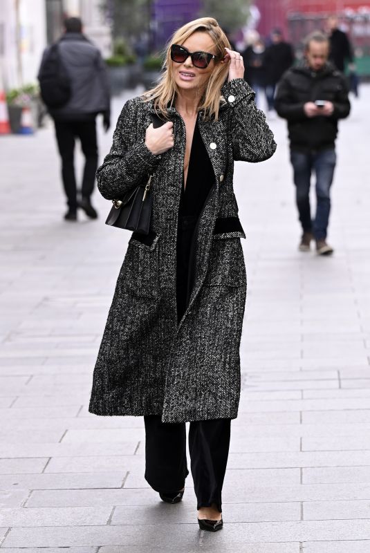 AMANDA HOLDEN Leaves Heart Radio Studios in London 12/08/2021
