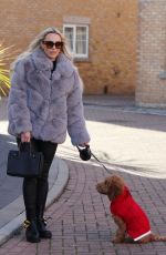 AMBER TURNER on the Set of The Only Way is Essex 12/02/2021