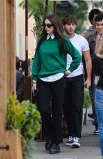 AMELIA HAMLIN Out to Lunch with Eyal Booker at Croft Alley in Beverly Hills 12/06/2021