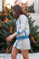 ANA DE ARMAS Leaves San Vicente Bungalows in Wets Hollywood 12/10/2021