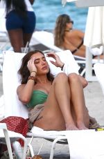ANASTASIA KARANIKOLAOU Out on the Beach in Miami 12/02/2021