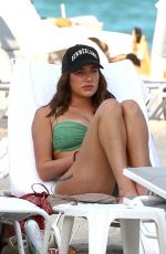 ANASTASIA KARANIKOLAOU Out on the Beach in Miami 12/02/2021