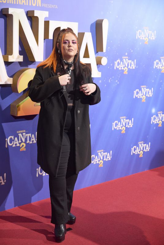 ANDREA COMPTON at Sing 2 Premiere at Capitol Cinema in Madrid 12/18/2021