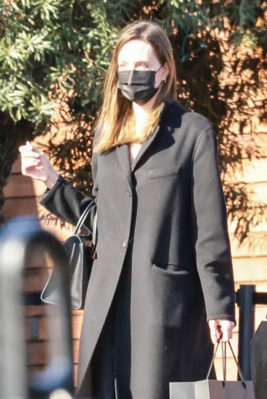 ANGELINA JOLIE Out Shopping in West Hollywood 12/24/2021