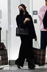 ANGELINA JOLIE Shopping at Fred Segal in West Hollywood 12/18/2021