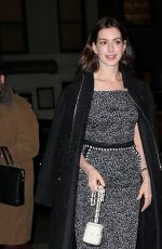 ANNE HATHAWAY Arrives at 2021 Museum of Modern Art Film Benefit Gala in New York 12/14/2021