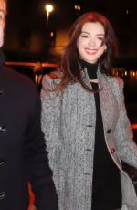 ANNE HATHAWAY Arrives at Soho House in New York 12/02/2021