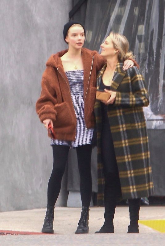 ANYA TAYLOR-JOY After Lunch with a Friend in West Hollywood 12/13/2021