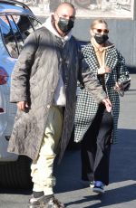 ASHLEE SIMPSON and Evan Ross Shopping at Fairfax Avenue in Los Angeles 12/18/2021
