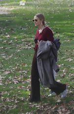 ASHLEE SIMPSON Takes Her Daughter at a Party in Los Angeles 12/05/2021