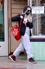 ASHLEY BENSON Leaves a Nail Salon in Los Feliz 12/29/2021