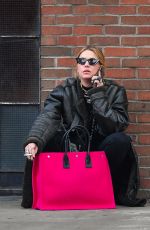 ASHLEY BENSON Out for a Smoke in New York 12/16/2021