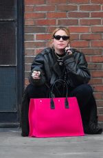 ASHLEY BENSON Out for a Smoke in New York 12/16/2021
