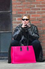 ASHLEY BENSON Out for a Smoke in New York 12/16/2021