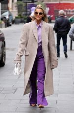 ASHLEY ROBERTS Arrives at Global Radio Studios in London 12/07/2021